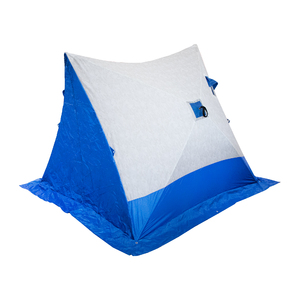 Палатка зимняя СЛЕДОПЫТ 2-скатная, Oxford 210D PU 1000, цвет синий/белый с принтом, фото 2