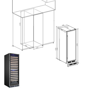 Винный шкаф Temptech WP180DCB, фото 5