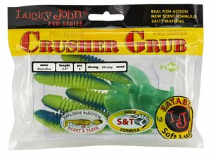 Твистеры съедобные искусственные LJ Pro Series CRUSHER GRUB 3,9in (09.90)/T50 5шт., фото 4