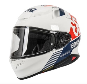 Мотошлем NXR 2 MM93 RETRO SHOEI (бело-сине-красный глянцевый, TC-10, S), фото 1