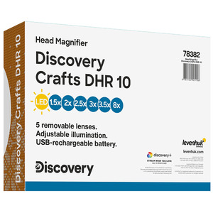 Лупа налобная с аккумулятором Discovery Crafts DHR 10, фото 3