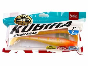 Виброхвосты LJ 3D Series KUBIRA SWIM SHAD 7,0in (17,50)/PG16 2шт., фото 4