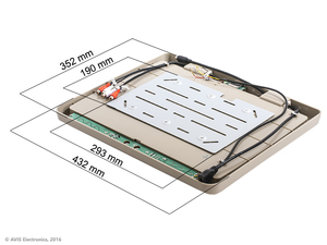 Автомобильный потолочный монитор 17,3" Avel AVS117 (бежевый), фото 3