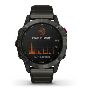 Garmin Fenix 6 PRO Solar титановый DLC карбон с DLC титановым ремешком, фото 8