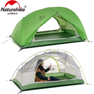 Палатка ультралёгкая Naturehike Star-river 2 с тентом 2-местная Green, 6927595716496, фото 3