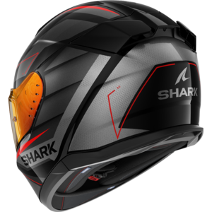 Шлем Shark D-SKWAL 3 SIZLER Black/Anthracite/Red L, фото 2