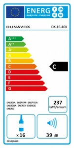 Винный шкаф Dunavox DX-16.46K, фото 5