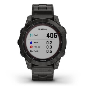 Умные часы Garmin Fenix 7 Sapphire Solar титановый серый DLC с серым титановым DLC браслетом, фото 11