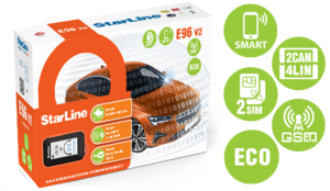 Автосигнализация StarLine E96 v2 BT ECO 2CAN+4LIN 2SIM GSM, фото 1