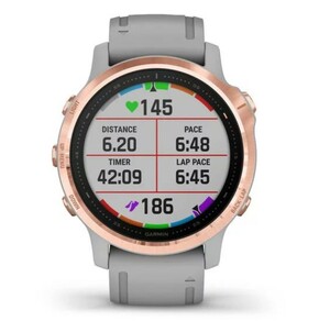 Garmin Fenix 6S Sapphire розовое золото с серым ремешком, фото 5