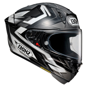 Мотошлем X-Spirit PRO ESCALATE SHOEI (черно-серо-белый глянцевый, TC-5, L), фото 5