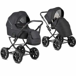 Коляска 2 в 1 Noordi Fjordi Classic Black NEW с термолюлькой, фото 1