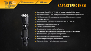 Фонарь Fenix TK15UE2016bk, фото 17