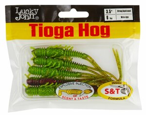 Виброхвосты съедоб. искусст. LJ Pro Series TIOGA HOG 3.5in (08.90)/T44 6шт., фото 4