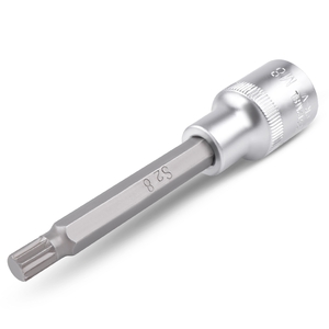 Торцевая головка со вставкой AVS BS12M8L, M8, квадрат 1/2″, профиль SPLINE, фото 2