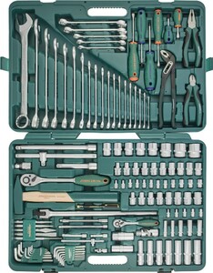 JONNESWAY S04H524127S (S04H524127S18) Набор инструмента универсальный 1/2", 1/4"DR, 127 предметов, фото 2