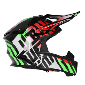 Шлем Acerbis STEEL CARBON 22-06 Green/Red глянцевый S, фото 3