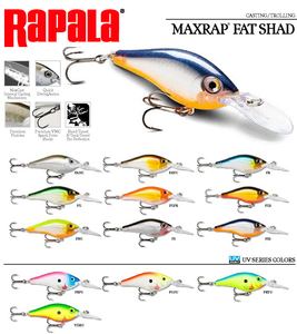 Воблер медленно всплывающий MaxRap Fat Shad MXRFS05-PBPU (2,4м-3,6м, 5 см 8 г), фото 2