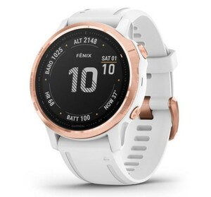 Garmin Fenix 6S PRO розовое золото с белым ремешком, фото 1