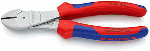 Бокорезы особо мощные, 180 мм, хром, 2-комп ручки KNIPEX KN-7405180, фото 1