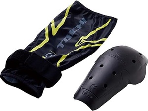 Наколенники Taichi STEALTH CE(LV2) KNEE GUARDS Black/Yellow (M), фото 4