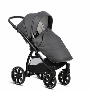 Коляска 2 в 1 Noordi Fjordi Leather 2021, Shadow Grey, фото 6