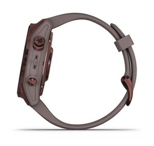Умные часы Garmin Fenix 7s Sapphire Solar титановый темно-бронзовый с сланцево-серым силиконом, фото 9