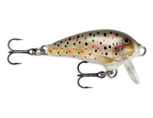 Воблер медленно тонущий Rapala Mini Fat Rap MFR03-TR (0,9м-1,8м, 3 см 4 гр), фото 1