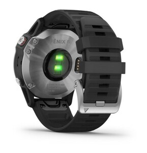 Garmin Fenix 6 серебристый с черным ремешком, фото 9