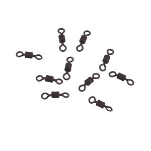 Вертлюг Namazu Pro ROLLING RIBBED SWIVEL, латунь, цв. Carbon, р. 8, test-9 кг (уп. 10 шт.), фото 4