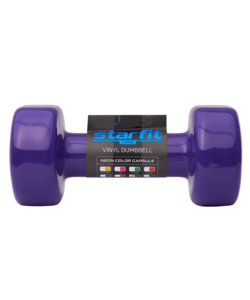 Гантель виниловая Starfit DB-101 4 кг, фиолетовый, фото 2