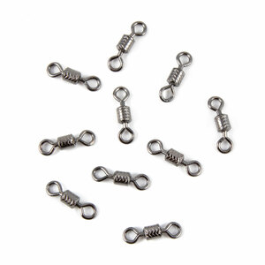 Вертлюг Namazu ROLLING RIBBED SWIVEL, латунь, цв. BN, р. 7, test-14 кг (уп.10 шт), фото 3