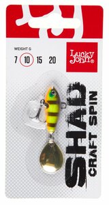 Тейл-спиннер Lucky John SHAD CRAFT SPIN 10.0г  004 в блистере, фото 3