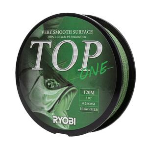 Шнур TOP PE4X-120M 3,0/d-0.286mm Dark green Ryobi, фото 5