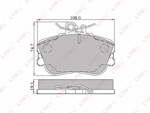 Колодки тормозные передние LYNXauto BD-5303. Для: MERCEDES-BENZ C180-280(W202) 93-00, фото 1