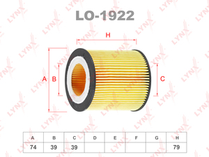 Фильтр масляный LYNXauto LO-1922. Для: BMW 1(F20 / 21) 2.0 11> / 2(F22) 2.0 13> / 3(F30 / 1) 2.0 11> / 3GT(F34) 2.0 13> / 4(F32 / 3) 2.0 12> / 5(F10 / 8) 2.0 11> / X1(E84) 2.0 11>, фото 1