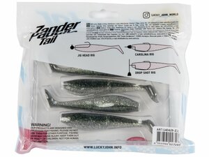 Виброхвосты LJ 3D Series ZANDER PADDLE TAIL 4.0in (10.00)/Z11 5шт., фото 5