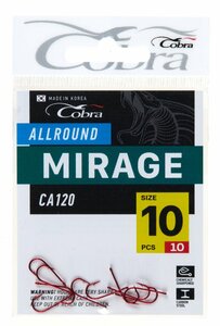 Крючки Cobra Allround MIRAGE сер. CA120 разм. 010 10шт., фото 3