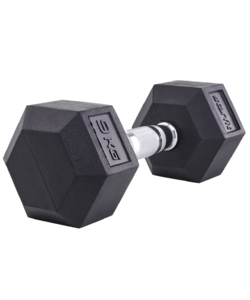 Гантель гексагональная Starfit DB-301 9 кг, обрезиненная, черный, фото 2