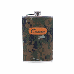Фляжка "СЛЕДОПЫТ", в оплетке из oxford camo pixel, 280 мл, фото 3