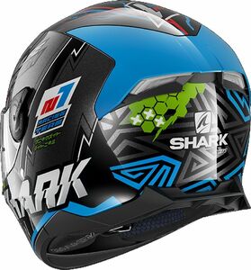 Шлем SHARK SKWAL 2.2 NOXXYS Black/Blue/Green L, фото 3