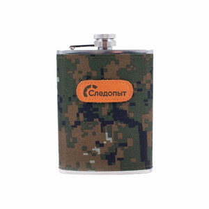 Фляжка "СЛЕДОПЫТ", в оплетке из oxford camo pixel, 240 мл, фото 3