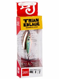 Блесна вращающаяся Lucky John TRIAN BLADE LONG 09.0г 005, фото 3