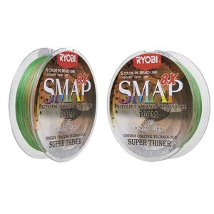 Шнур SMAP PE8X-100M 1.5# Multi Colour 0,205мм Ryobi, фото 7