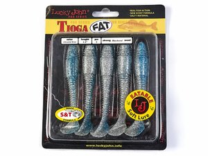 Виброхвосты съедобные LJ Pro Series TIOGA FAT 3.9in (10.00)/T05 5шт., фото 4