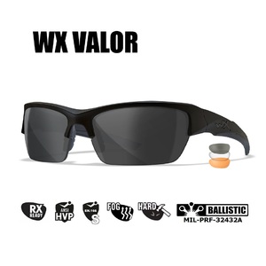 Очки защитные Wiley X WX Valor (Frame: Matte Black, Lens: Clear + Grey + Rust), фото 1