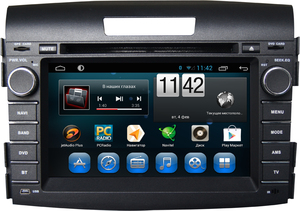 Штатная магнитола CARMEDIA QR-7104 DVD Honda CRV IV 2012-2015 (RM) поддержка оригинального усилителя, фото 1