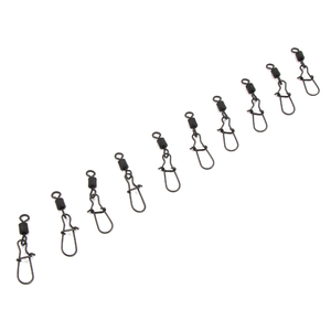 Вертлюг с застежкой Namazu Pro ROLLING RIBBED SWIVEL WITH NICE SNAP, цв. Carbon, р. 3, test-57 кг, к, фото 5