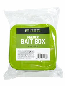 Коробка рыболов. для прикорм. и насад. с крыш. FC FEEDER BAIT BOX 170×170×95, фото 5