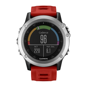 Garmin Fenix 3 Серебристые с красным ремешком, фото 2